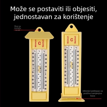 CJM-GD-1 Digitalni mjerač temperature i vlage s memorijom maksimuma/minimuma za staklenik – visoka preciznost termometra i higrometra