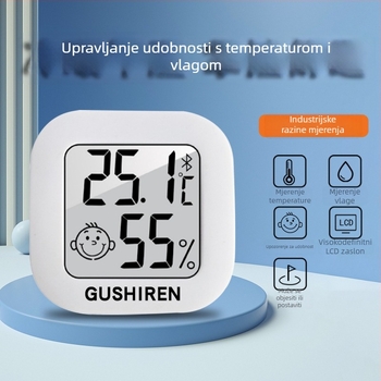 Unutarnji mjerač temperature i vlage – stolni držač ili zidni nosač, 1,5 V baterija tipa gumb, branda Ancient Poet