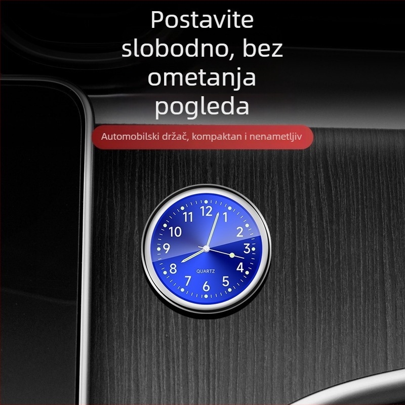Automobilski sat na instrument ploči, prilagodljiv kut, mjerač temperature vode; Brand: Drugo