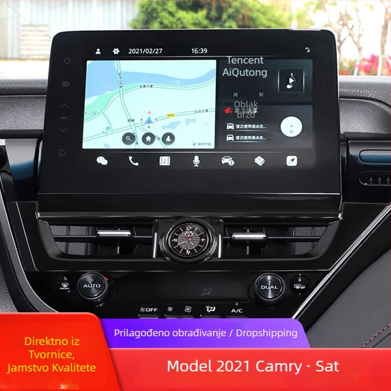 Unutarnja ukrasna dekoracija za automobil sat Camry 8. generacije — radijalni tip; Vrsta: Drugo; Marka: Drugo