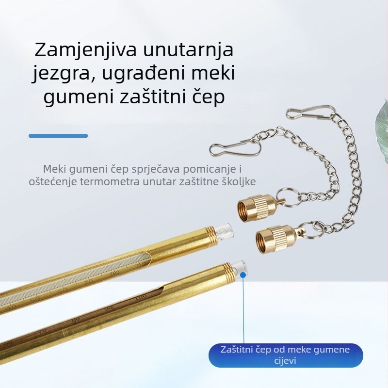 Industrijski visoko precizan metalni termometar s zaštitnim kućištem od bakra i nehrđajućeg čelika