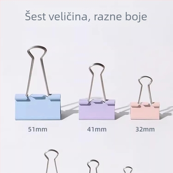 Set klipova: Binder Clips, Tail Clips, Document Clips, Butterfly Clips, Fishtail Clips, Phoenix Tail Clips, Swallowtail Clips — Marka: Friendly; Materijal: Ostalo; Tip proizvoda: Ostalo