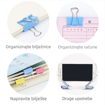 Klip za dokumente - Hechang metalni 01