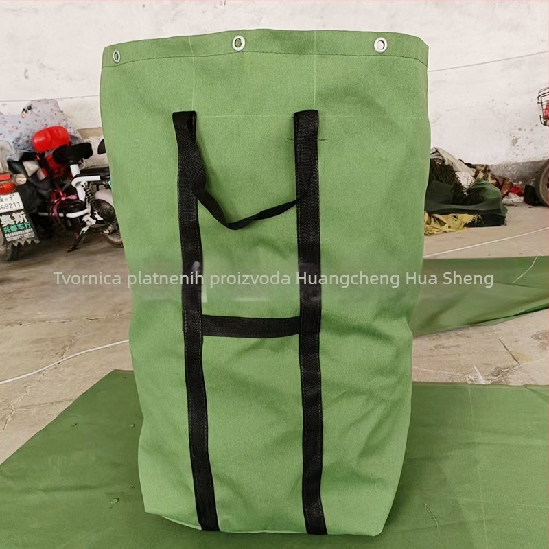 Povjerljiva torba za dokumente, platnena torba sa šnralom zatvaranja, konstrukcija s dnom i bočnim panelima, prilagodljiva logistička torba, Huasheng Canvas marka