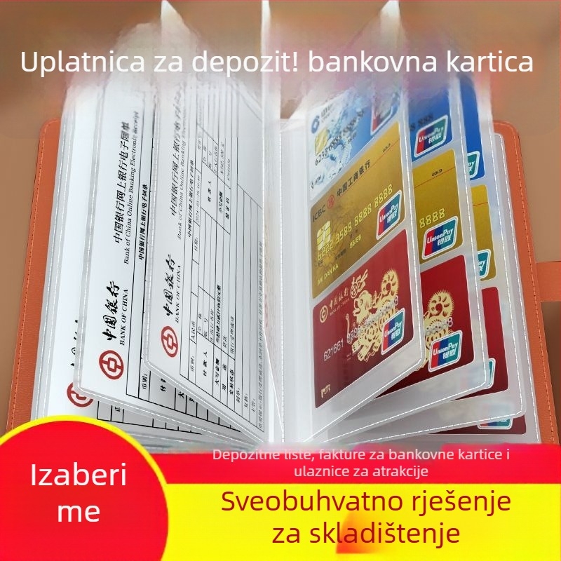 Jednostrani folder za depozitne listiće, PU materijal, klipsa 228, kompatibilan sa standardnim veličinama papira, moguć ispis logotipa, prilagodba