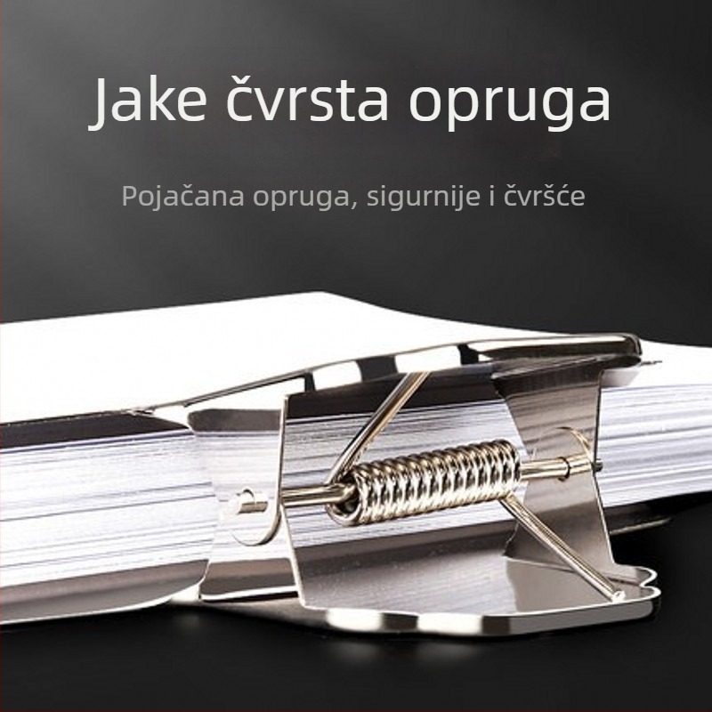 Seaman nehrđajući čelik planinski klips – okrugli klip za račune, metalni uredski klips