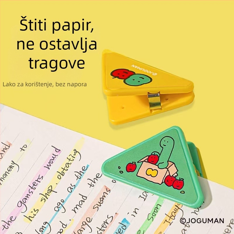 Deli kutni klip – trokutasti držač kartica, zaštita kutova, protiv savijanja za knjige