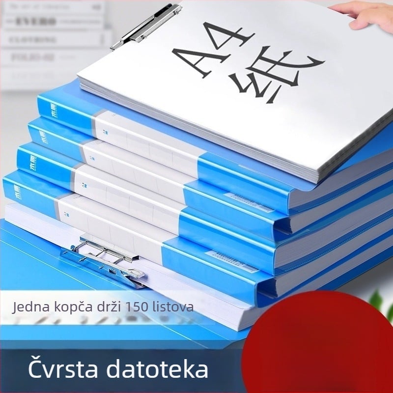 Power Folder mapa za dokumente s dvostrukim klipom, plastična