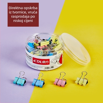 Kovinski klips za dokumente sa dugim repom, uredski pribor