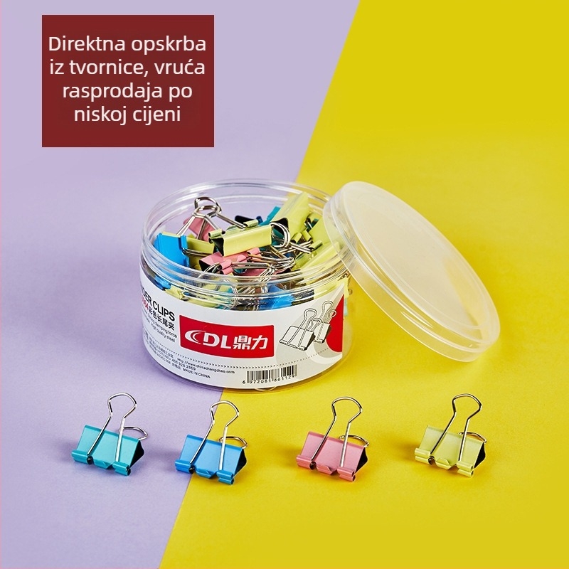 Kovinski klips za dokumente sa dugim repom, uredski pribor