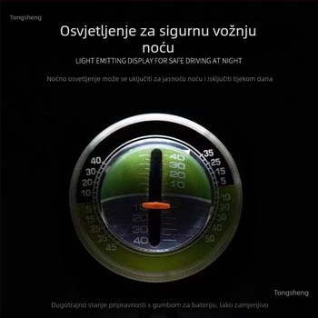 Visoko precizan automobilni inclinometar sa osvijetljenom samosenzornom kuglom – ukras za off-road