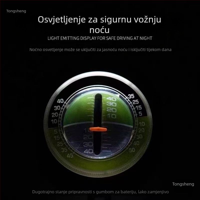 Visoko precizan automobilni inclinometar sa osvijetljenom samosenzornom kuglom – ukras za off-road