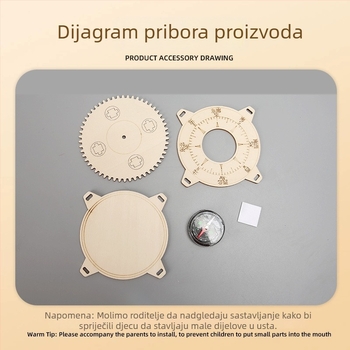 Dreveni DIY znanstveni komplet za djecu: uzrast 7–14 godina, uključuje znanstvene eksperimente, fizičke izume i projekte Tehnološke proizvodnje.