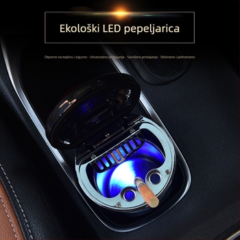 Auto pepeljara s metalnim unutarnjim dijelom, model 00, šifra proizvoda 004, branda Bjd; pogodno za auto, dom i javne prostore.