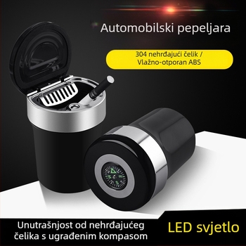 Auto pepeljara s metalnim unutarnjim dijelom, model 00, šifra proizvoda 004, branda Bjd; pogodno za auto, dom i javne prostore.