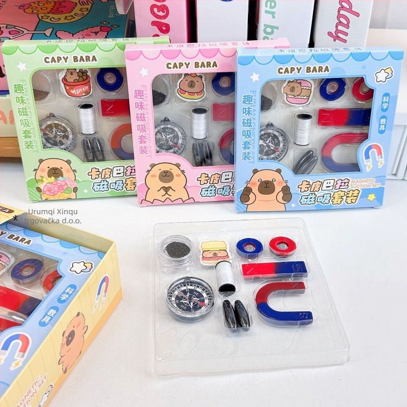 Set za učenje magnetskog kompasa za fiziku — magnet u obliku U za eksperimente, metalna konstrukcija, uzrast 7–14 godina