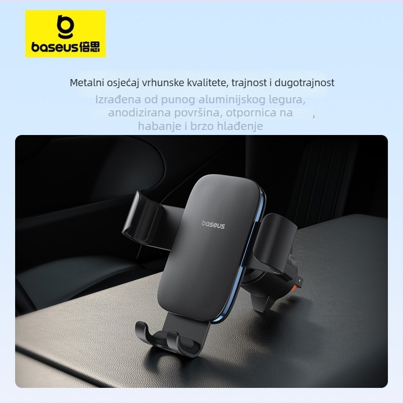 Držač za telefon u autu s gravitacijskim pričvršćivanjem na otvor za ventiaciju, univerzalan za većinu vozila, podrška GPS navigaciji