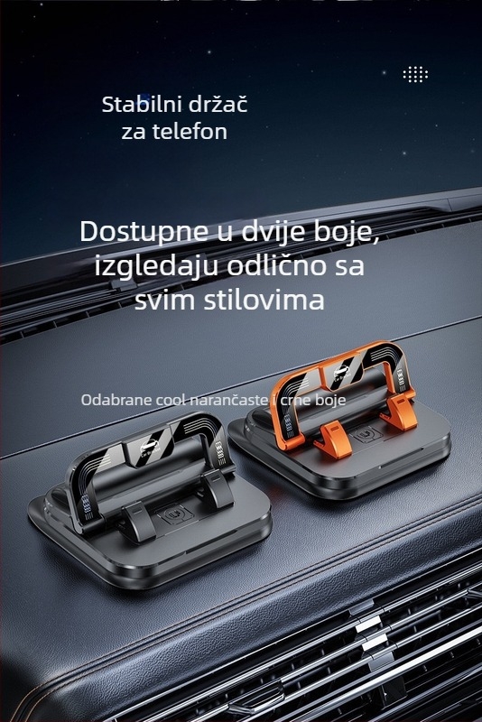 Držač za telefon u autu s 360° rotacijom i ljepilom na ploču — univerzalna kompatibilnost