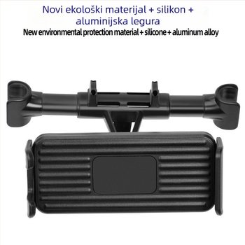 Držač za stražnji naslon automobila za telefon i tablet, teleskopijski, klik-montaža, prilagodljiva marka