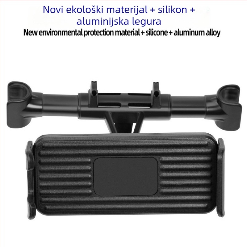 Držač za stražnji naslon automobila za telefon i tablet, teleskopijski, klik-montaža, prilagodljiva marka