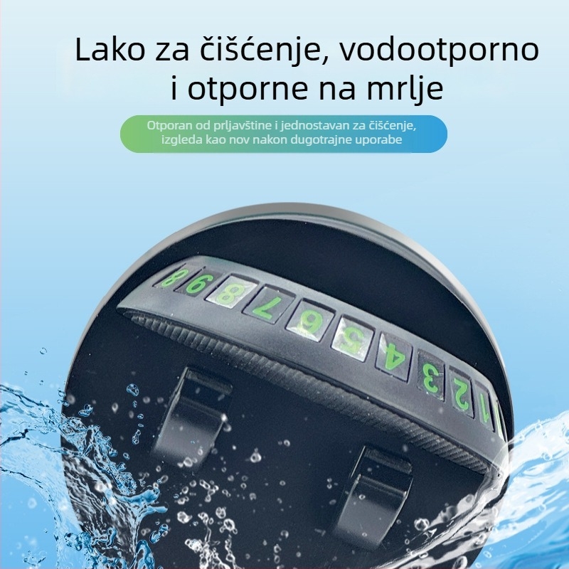 Držač za telefon za ploču autom s noćnim osvjetljenjem, 360° rotacija, podrška navigaciji, univerzalna kompatibilnost, montaža ljepilom