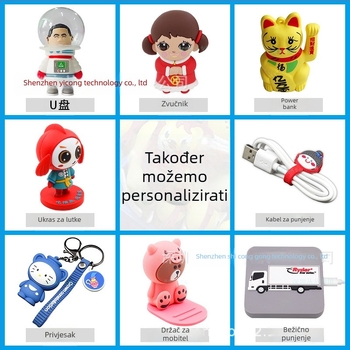 Držač za telefon s crtićem, prilagodljiva slatka figurica, personalizirani dar, 3D PVC stolni držač