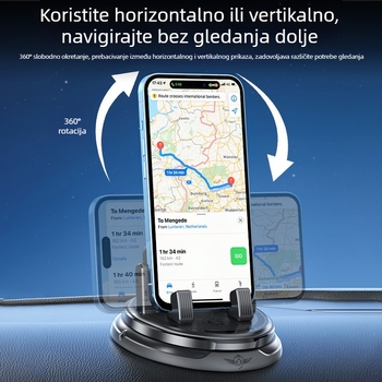 Držač za telefon na ploči instrumenta automobila - univerzalna kompatibilnost, Lcars, ljepilo za montažu, prilagodba dostupna