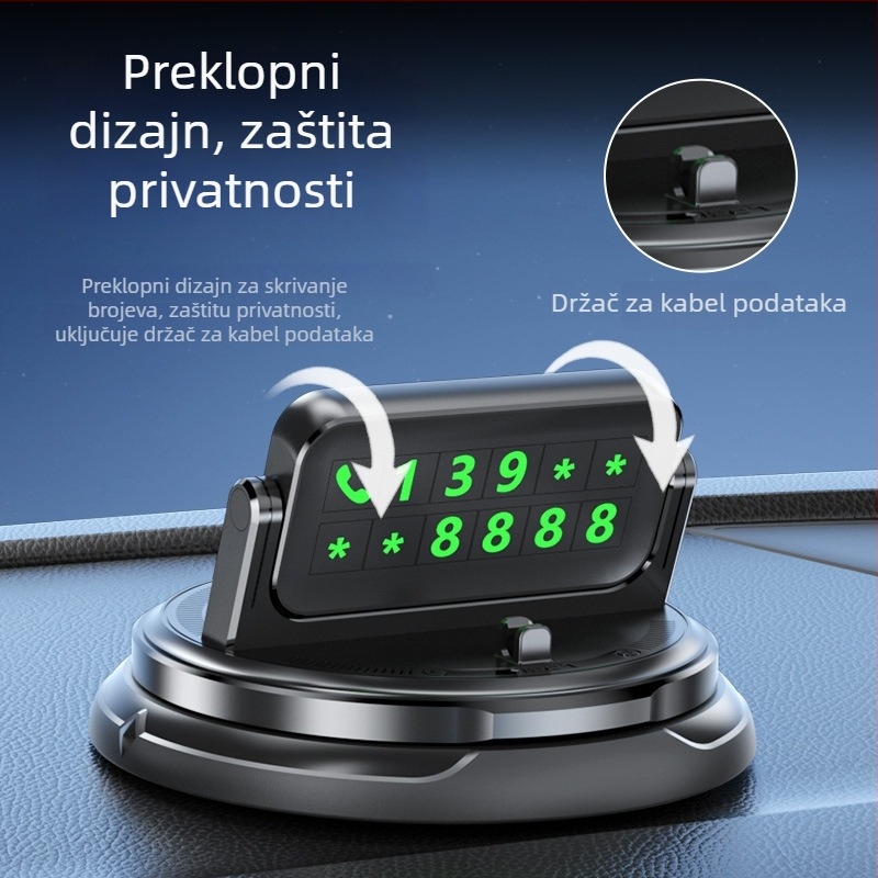 Držač za telefon na ploči instrumenta automobila - univerzalna kompatibilnost, Lcars, ljepilo za montažu, prilagodba dostupna