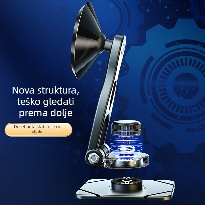 Magnetski držač za automobilni telefon, univerzalna prilagodba instrument ploče, 7,5W snaga, mogućnost prilagodbe