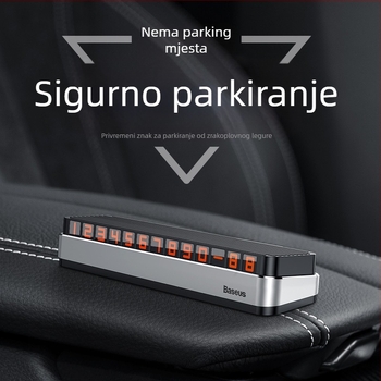 Baseus privremena pločica za parkiranje s LED svjetlom, metalno kućište, model Moonlight Treasure Box, mogućnost loga