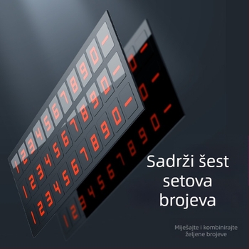 Baseus privremena pločica za parkiranje s LED svjetlom, metalno kućište, model Moonlight Treasure Box, mogućnost loga
