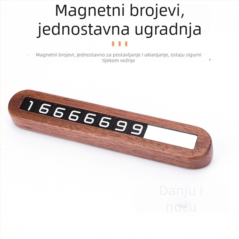 Auto-montirani drveni znak za parkiranje, luminescentskog tipa, šifra proizvoda: Drveni STOP znak