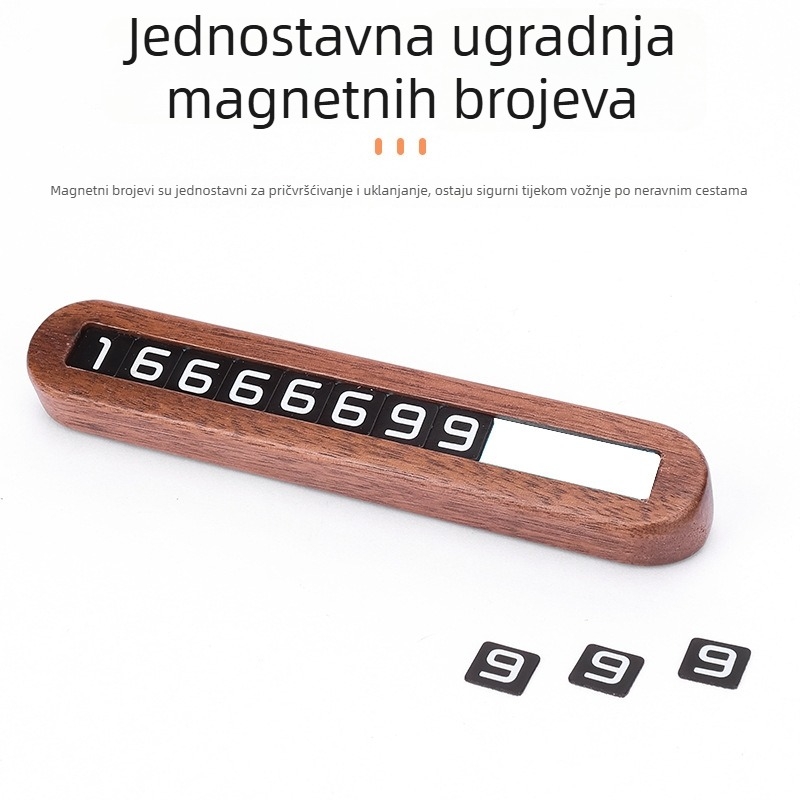 Auto-montirani drveni znak za parkiranje, luminescentskog tipa, šifra proizvoda: Drveni STOP znak