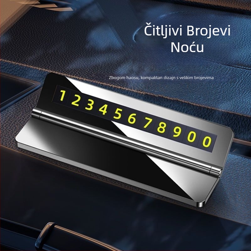 Skrivenu ploču za parkiranje u središnjoj konzoli automobila, model T1, materijal Drugo, otisak logotipa OK, pogodno kao poslovni dar