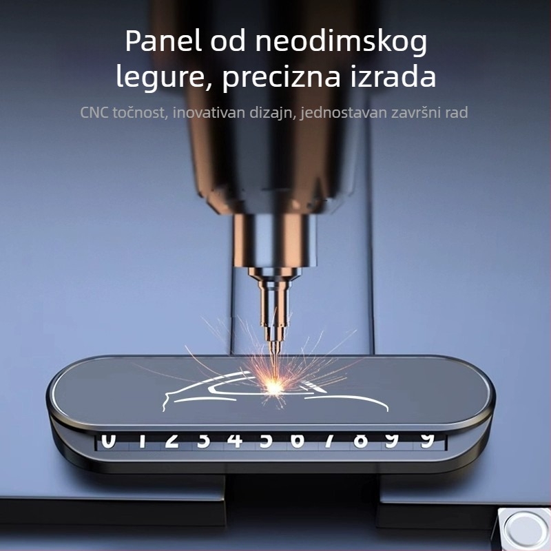 Tablica za broj parkiranja Xiaomi SU7 – metal, model Su7, privremena ploča za parkiranje, skriveni dodatak