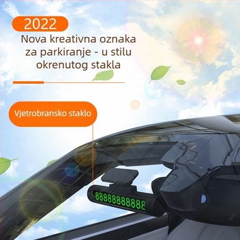 Unutarnja dekoracija automobila – privremeni znak za parkiranje s telefonskim brojem, model YT-P11, plastika, OK logo, brend EITAI