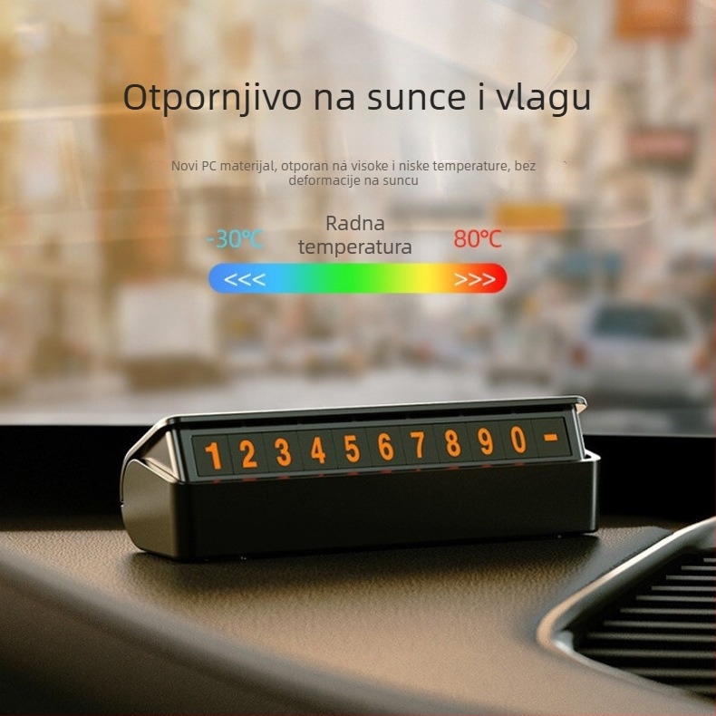 Skrivena pomična registracijska pločica za automobil, plastika, model Move license plate, mogućnost prilagodbe, ispis logotipa