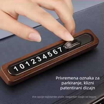 Privremena drvena tablica za premještanje vozila, Ellis; moguć ispis logotipa; skriveni tip; obrada i prilagodba: Ne