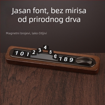 Privremena drvena tablica za premještanje vozila, Ellis; moguć ispis logotipa; skriveni tip; obrada i prilagodba: Ne