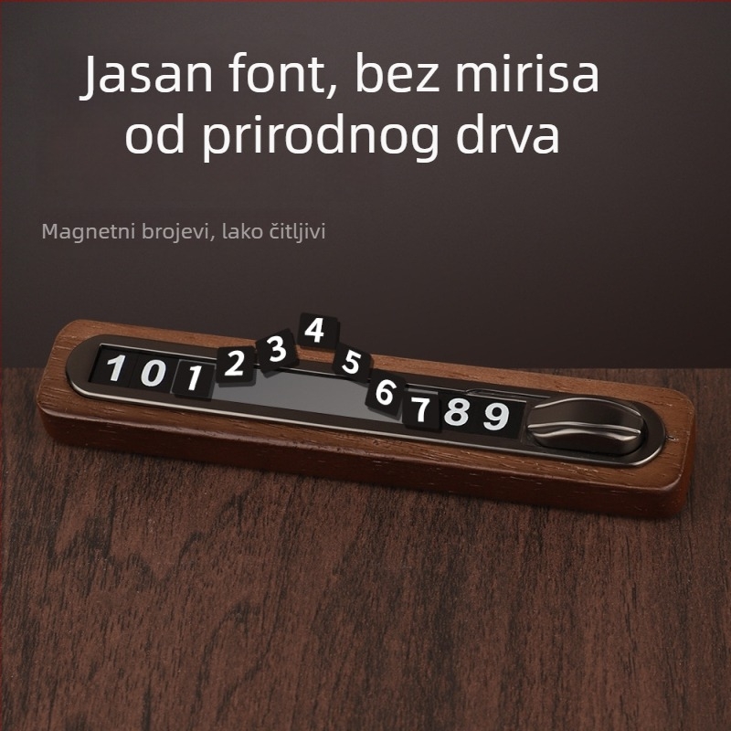 Privremena drvena tablica za premještanje vozila, Ellis; moguć ispis logotipa; skriveni tip; obrada i prilagodba: Ne