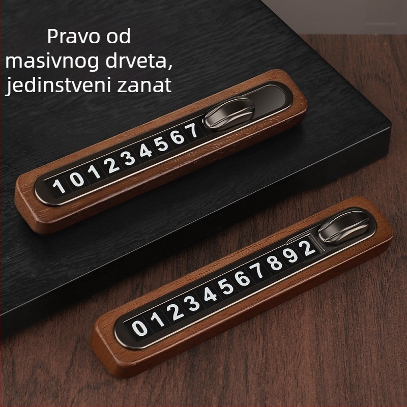 Privremena drvena tablica za premještanje vozila, Ellis; moguć ispis logotipa; skriveni tip; obrada i prilagodba: Ne