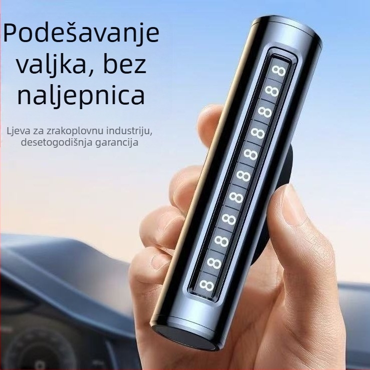 Privremena tablica za parkiranje s telefonskim brojem za unutrašnjost automobila – metal, prilagodljiv logo, podrijetlo Guangdong