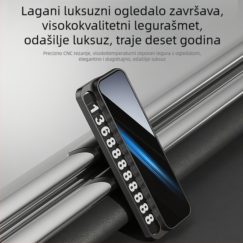 Metalna privremena pločica za parkiranje, model Tcp-c02, prilagodljiv logotip, ispis logotipa dostupan