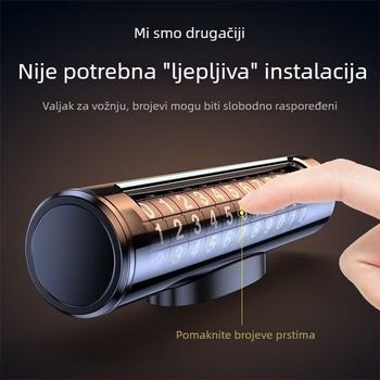 Skrivena metalna registracijska pločica za automobile s mogućnošću printanja logotipa, otporna na visoke temperature, model T16