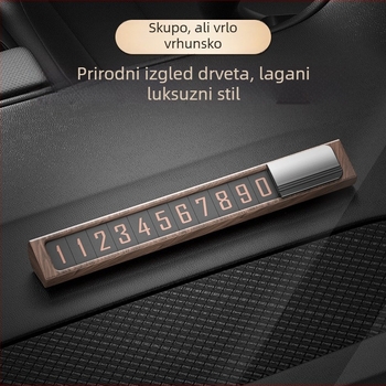 Parkirni znak od orahovog drveta, Joe's, skriveni tip