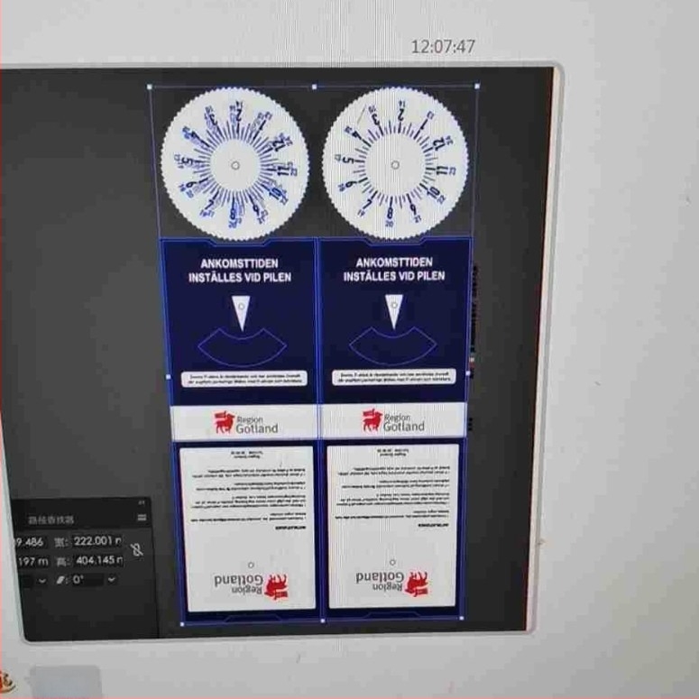 Znak za parkiranje od papira, model ZF-0120, značajka miješanja QR koda, brend: Zhanfu Paper Plastic