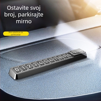 Magnetska privremena tablica za parkiranje automobila, svjetleća, model Little One H10, plastika, otisnuti logo, licencirana privatna marka