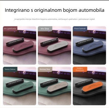 Xiaomi SU7/YU7 – privremena tablica za parkiranje u originalnoj boji automobila, za unutarnju upotrebu; pločica s telefonskim brojem za premještanje vozila; svijetli u mraku; plastična; model 001
