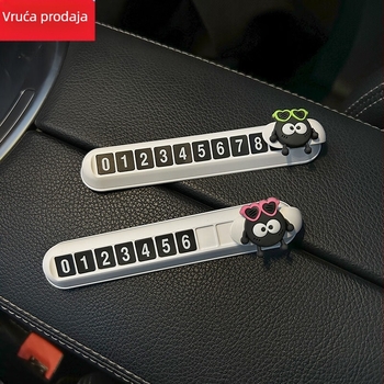 Elektronički znak za parkiranje, pet skupina brojeva, PVC materijal, model 1022, moguć ispis logotipa
