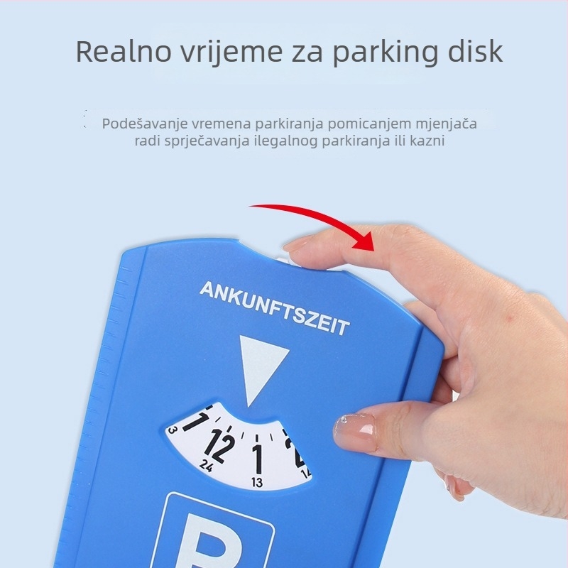 Znak za parkiranje automobila s funkcijom lopatice za led, plastično tijelo, prijenosni — Model Ad-04305, mogućnost ispisa logotipa, ovlaštena privatna marka